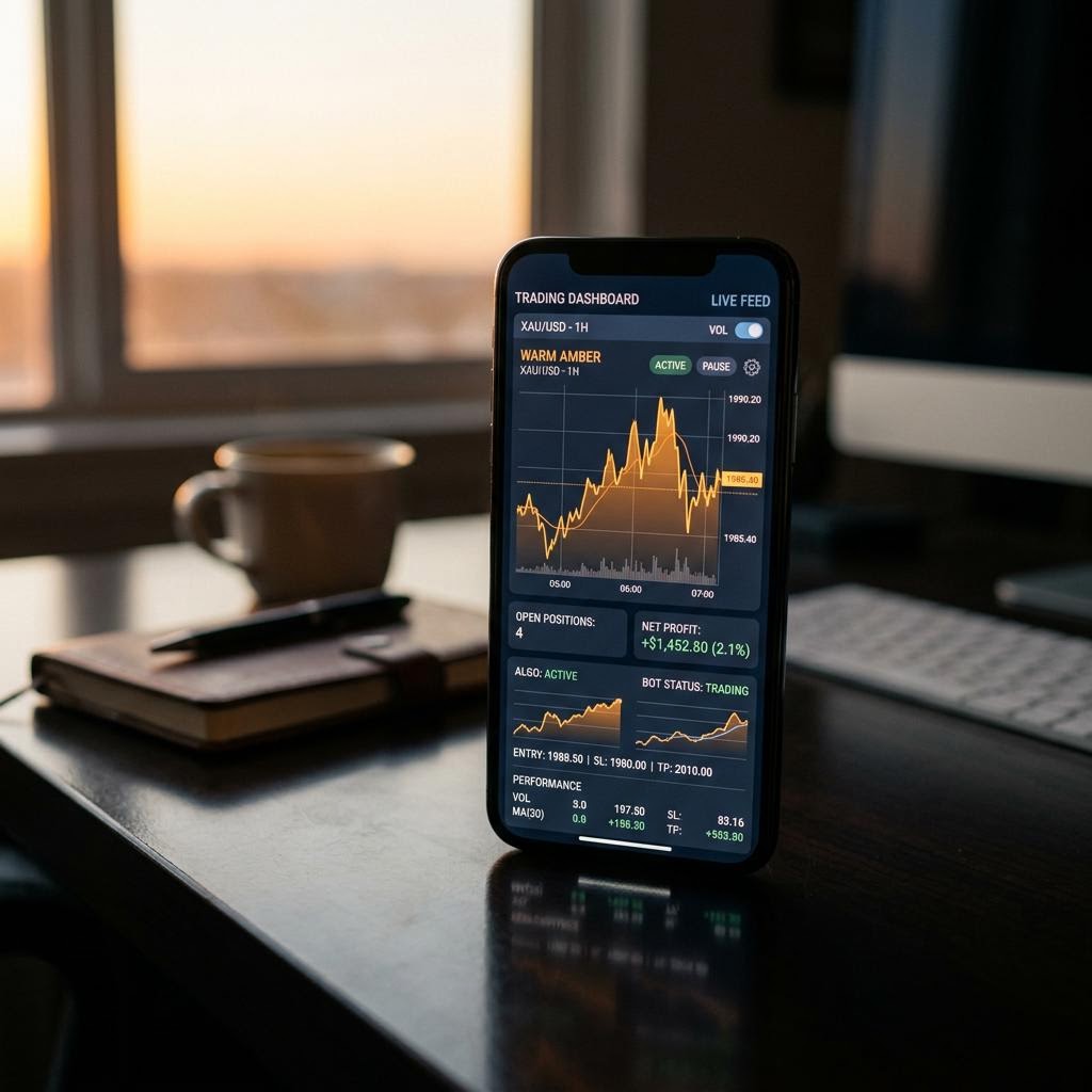 Allianz AI mobilní rozhraní platformy pro krypto trading
